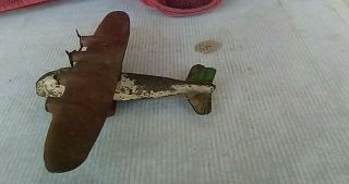 Tin Or Pressed Steel Toy Pasenger Airplane With Four Propeller Type Engines
