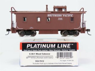 Ho Scale Walthers 932 - 7612 Sp Southern Pacific C - 30 - 1 Wood Caboose 783 Rtr