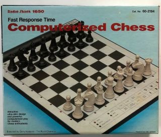 Radio Shack 1650 Computerized Chess Fast Response Time 9 Levels 60 - 2194