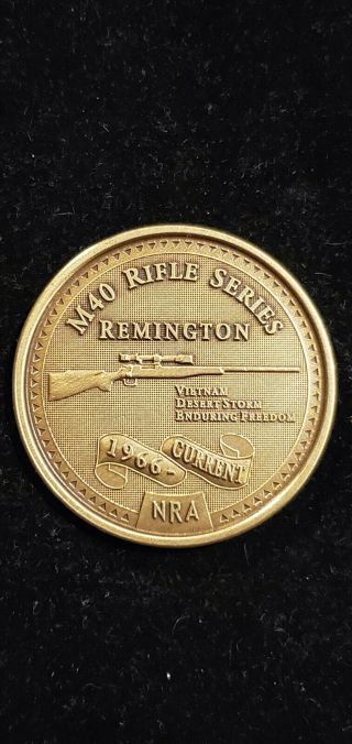 NRA NATIONAL RIFLE ASSOCIATION OF AMERICA M40 REMINGTON RIFLE SERIES MEDAL 3