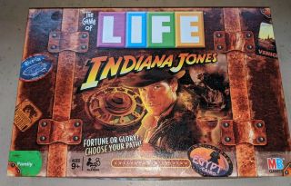 The Game Of Life Indiana Jones Edition Board Game Complete 2008 Hasbro 100 Comp