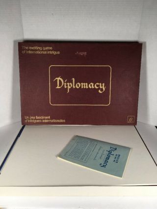 Diplomacy Board Game Waddingtons 1974 100 Complete