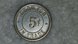 Vintage Queen City Novelties Cumberland Maryland Merchant Trade Token Coin 201