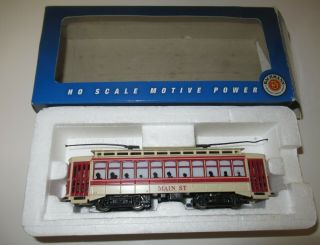 Bachmann Ho Scale Powered Main Street Brill Trolley 61047 - Parts Or Resto