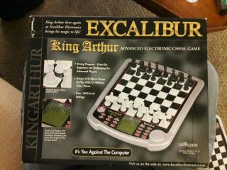 King Arthur Excalibur Model 915 Electronic Chess Game 100 Complete Great Shape