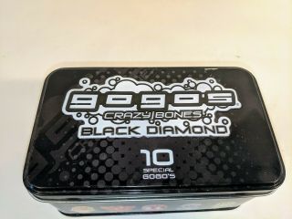 Gogos Crazy Bones Black Diamond Tin With 56 Figures B1