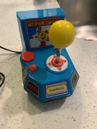 Jakks Namco 5 In 1 Ms Pac Man Plug N Play Mini Arcade Game Key Ready