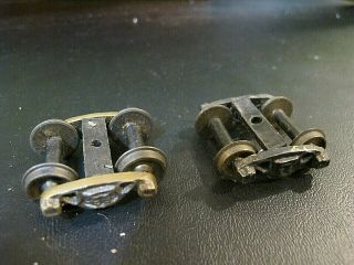Nason /scale Craft? Brass Lead Molded Oo/00 Parts 4 Wheel Truck.  (2)