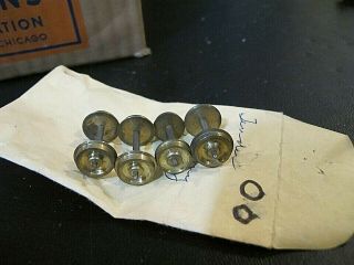 Nason /scale Craft? Brass Lead Molded Oo/00 Parts 2 Pairs Of Wheels
