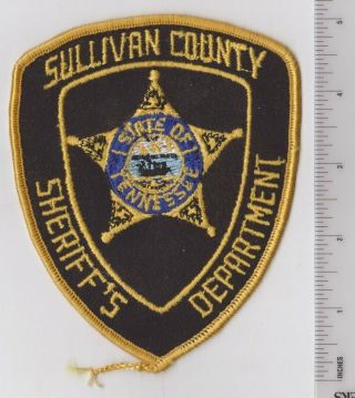 Sullivan County State Of Tennessee Tn Police Department Sheriff Office Patch