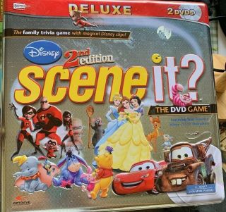 2007 Disney Deluxe 2nd Edition Scene It? The Dvd Game Tin 100 Complete