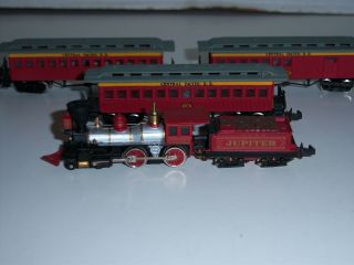 Bachmann 4751 Jupiter 4 - 4 - 0 N Scale Locomotive/tender & 3 Passenger Cars