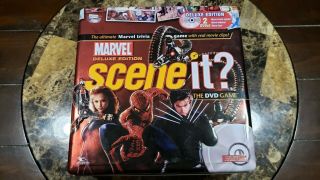 Marvel “scene It?” Game Deluxe Edition Board Game Collectible Tin Complete