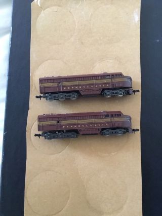 Vintage N Scale Santa Fe Train Engine & Dummy Atlas Made In Italy By Rr