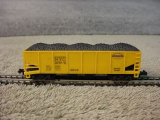 N Scale Arnold Rapido Nyc York Central 2 Bay Hopper 937240 Rtr With Load