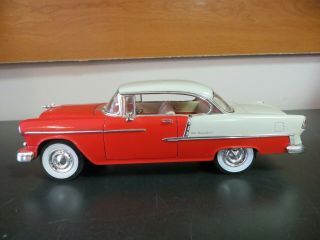 Ertl American Muscle 1:18 1955 Chevrolet Bel Air Red Die Cast