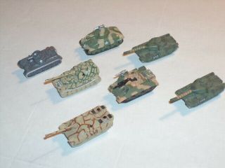Vintage 80s/90s Galoob Micro Machines Military Desert Storm Tanks