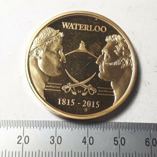 Battle Of Waterloo 200th Anniversary Medal 1815 - 2015