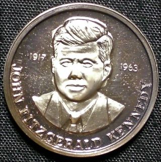 Jfk John F.  Kennedy.  999 Fine Silver Medal