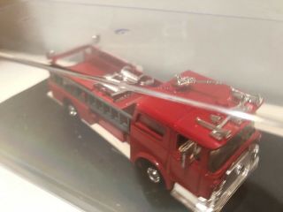 Vintage Playart Gata Fire Engine Pumper Truck 2.  75die Cast Scale Model With Case