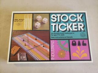 Stock Ticker Board Game A Coop Clark 100 Complete