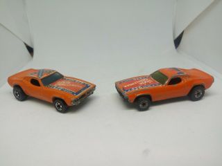 Hot Wheels Vintage Dixie Dodge Challenger Orange 426 Hemi 1970 Diecast