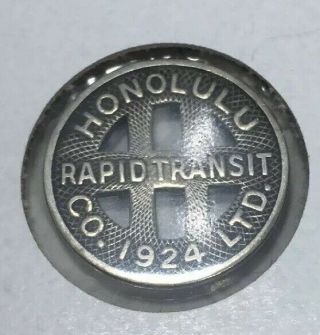 Hawaii Honolulu Rapid Transit Fare Token Coin Railway Transportation Souvenir