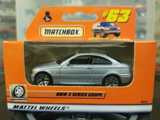 Matchbox 63 Blister Box Bmw 3 Series Coupe Silver 2000
