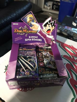 18 Booster Packs Of Duel Masters Rampage Of The Warriors