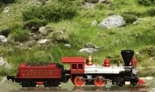 N Scale Bachmann Jupiter 4 - 4 - 0 Central Pacific Railroad Steam Locomotive