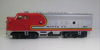 Bachmann Santa Fe Diesel Ho Scale Lighted Locomotive 307 Nos