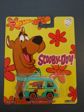 Hot Wheels Pop Culture Scooby - Doo Mystery Machine 1/5 Real Riders Combined Ship