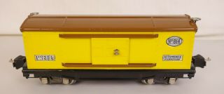 Lionel Prewar 814 Yellow & Brown Automobile Furniture Car - Ln