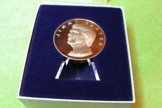 1977 - Medal - Jimmy Carter - Inauguration Medal - Medal With Stand