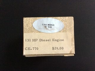 Chb Models Ce - 770 Hp Diesel Engine O Scale
