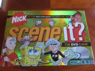Nick Scene It? Nickelodeon Trivia Game 2006 Mattel The Dvd Boardgame Complete