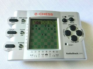 Radio Shack E - Chess Electronic Handheld Game Model 60 - 2845 Euc Usa
