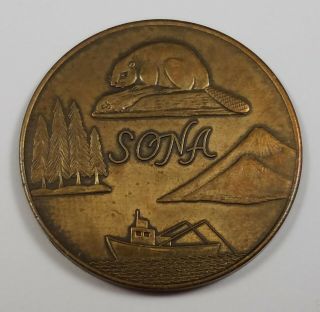 1968 SONA State of Oregon Numismatic Association Medal Annual Convention 2