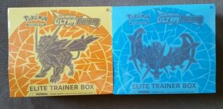 Pokemon Tcg Ultra Prism Elite Trainer Box Dusk Mane & Dawn Wings Necrozma Bundle
