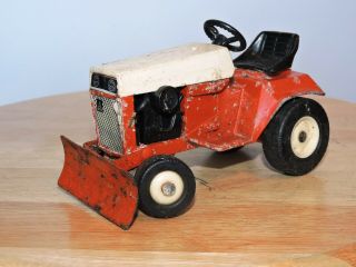 Vintage Ertl Allis Chalmers Lawn & Garden Mower Tractor Plow Toy
