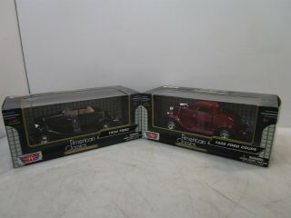 Motor Max American Classics Premium Die - Cast 1932 Ford Coupe,  1934 Ford Iob