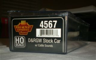Broadway Limited D&rgw Stock Car W/cattle Sounds,  Ho Scale 4567