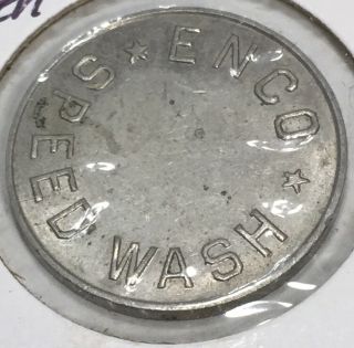 Enco Speed Wash Vintage Trade Token Coin Vending Washing Laundromat Car Wash