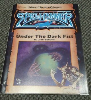 Spelljammer Under The Dark Fist Sja4 Tsr 9325 Ad&d Advanced Dungeons & Dragons