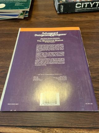 Advanced Dungeons and Dragons The Shattered Statue 9221 DQ1 2