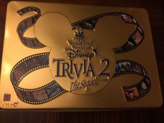 The Wonderful World Of Disney Trivia 2 Board Game The Sequel Complete In Tin