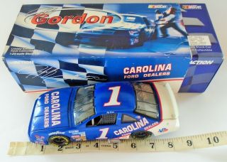 1/24 Scale Action 1991 Nascar Die - Cast Race Car 1 Jeff Gordon Carolina Ford