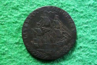 1797 Great Britain Liverpool Half Penny Token - U S