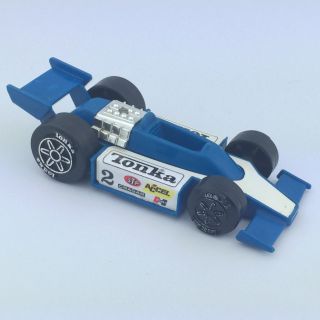 Vintage Tonka Toys Indy Race Car Plastic Blue 2 Stp Accel Hurst Cragar - 1979
