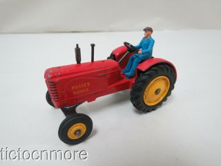 Vintage Dinky Toys Pressed Steel No.  300 Massey - Harris Tractor W/ Driver